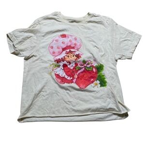 Strawberry Shortcake Graphic T-Shirt Cartoon Character Tee Large‎